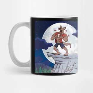 Werewolf Howling On Full Moon Mug